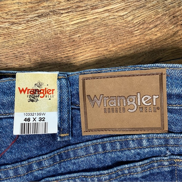 NWT Wrangler lined Blue Jeans 46x32 INSULATED NEW Pants - Picture 8 of 10